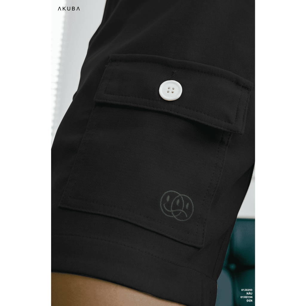 Quần short tây nam thoáng mát Akuba, phong cách thể thao Hàn, đứng form thuận tiện 01H0194