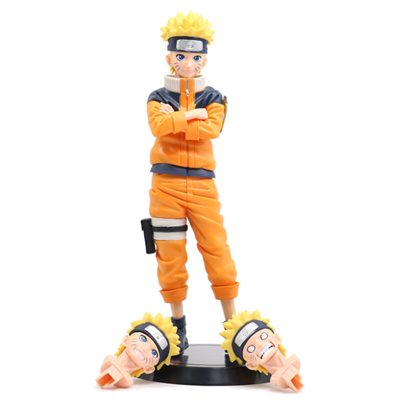 Mô Hình Naruto Thay Đổi Khuôn Mặt, 2 Đầu, Mô Hình Decor Trang Trí,  Full Box, Hàng Cao Cấp Cao 25cm - Tượng Figure Anime
