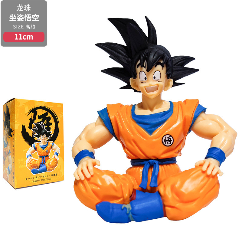 Mô Hình Dragon Ball, 7 Viên Ngọc Rồng, Goku Áo Cam Ngồi Cao 11cm, Mô Hình Decor Trang Trí, Bộ Sưu Tập Nhân Vật Yêu Thích