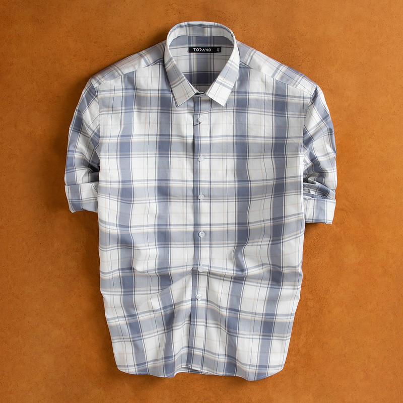 Áo Sơ mi TORANO dài tay, chuẩn form kẻ Checkerboard EATB003