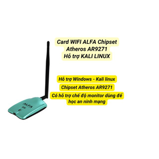 Card WIFI ALFA  Atheros AR9271 - Chipset Ralink 3070 Hỗ Trợ Kali Linux Pentest Crack Wifi (hàng ODM)