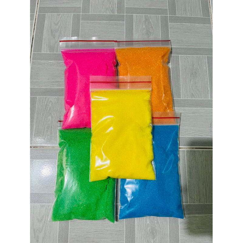 Đường màu làm kẹo bông gòn tuỳ chọn 5 màu 0.5kg