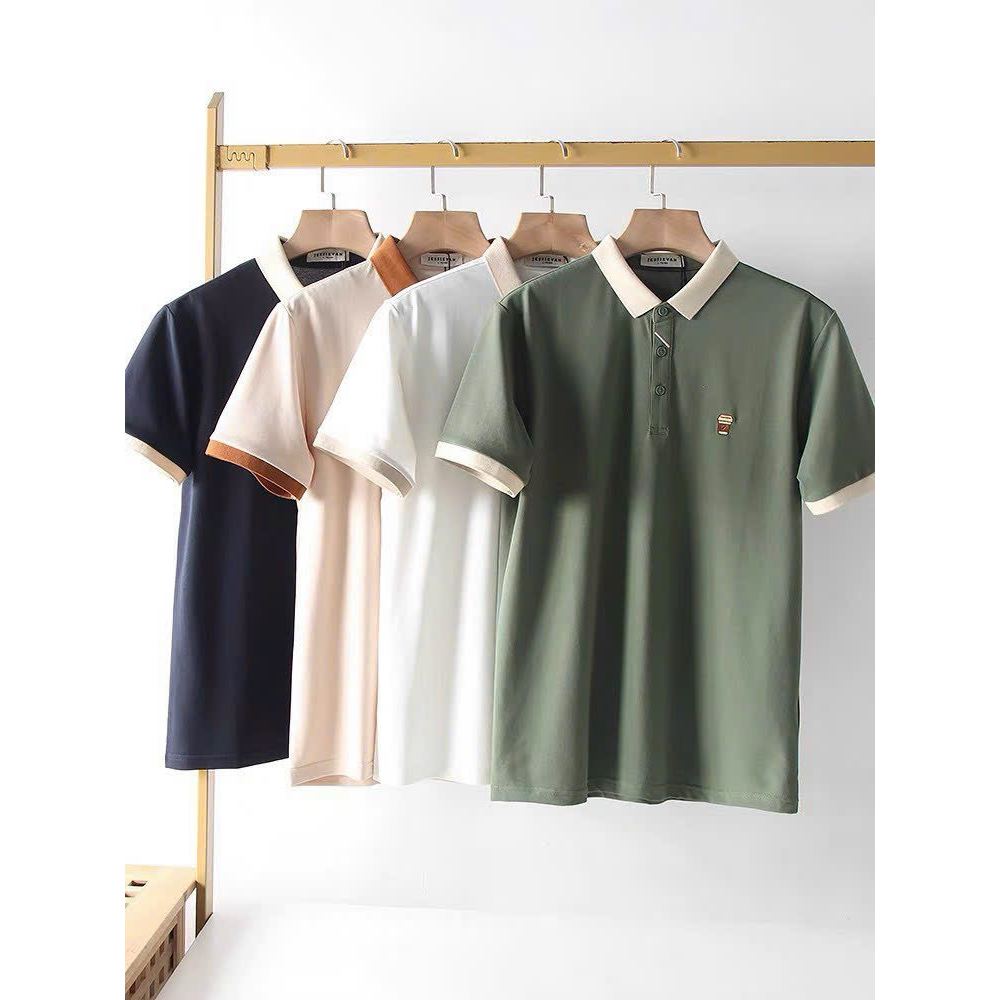 Áo thun POLO thiết kế vải cá sấu cotton cao cấp ngắn tay cực hot