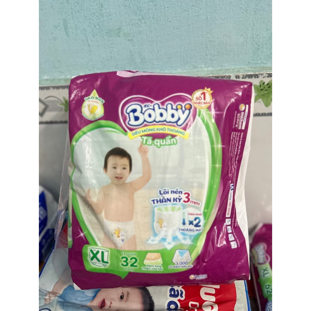 TÃ QUẦN BOBBY SIZE XL 62 + 2 MIẾNG/ 62 MIẾNG/ 46 MIẾNG/ 32 MIẾNG