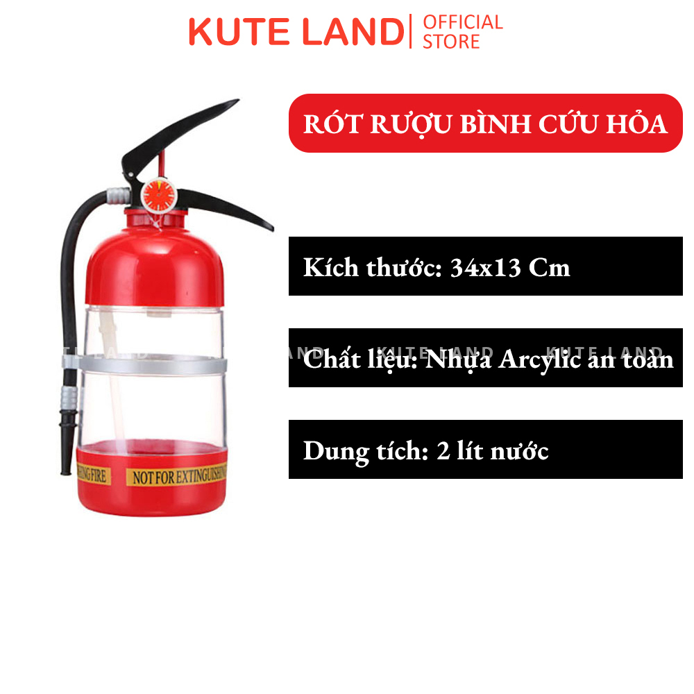 Bộ rót rượu hình bình cứu hỏa độc đáo Drinking Game phù hợp cho bữa nhậu quán bar GUB17