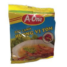  Bột canh xanh A-one hương vị tôm combo 10 gói x 180g 