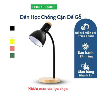 Đèn bàn học đế gỗ, đèn led để bàn làm việc đọc sách.Bóng LED bảo vệ mắt, chống cận, decor - BL 05
