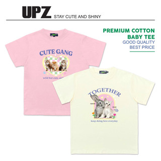 UPZ Áo Thun Baby Tee Tay Ngắn In Hoạ Tiết Cute Gang/ Together (2 Hình)