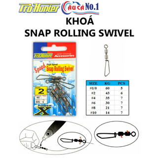 Khóa câu cá prohunter snap rolling swivel