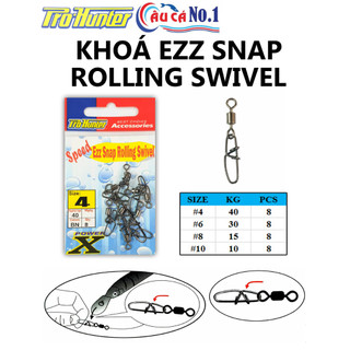 Khóa câu cá chống xoắn prohunter ezz snap rolling swivel