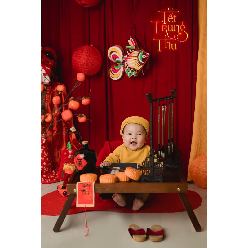 Áo Dài Trơn Truyền Thống Cho Bé Sơ Sinh- 3y