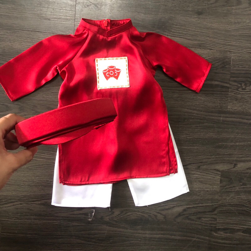 Áo Dài Trơn Truyền Thống Cho Bé Sơ Sinh- 3y