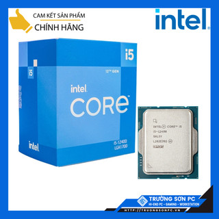 CPU Intel Core i5 12400 (2.5GHz turbo up to 4.4Ghz, 6 Cores 12 Threads, 18MB Cache, 65W) | Full Box Chính Hãng