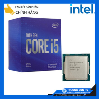 Cpu intel core i5 10400f 2.9ghz upto 4.3ghz 6 nhân 12 luồng, 12mb cache, 65w socket intel lga 1200 | full box chính hã