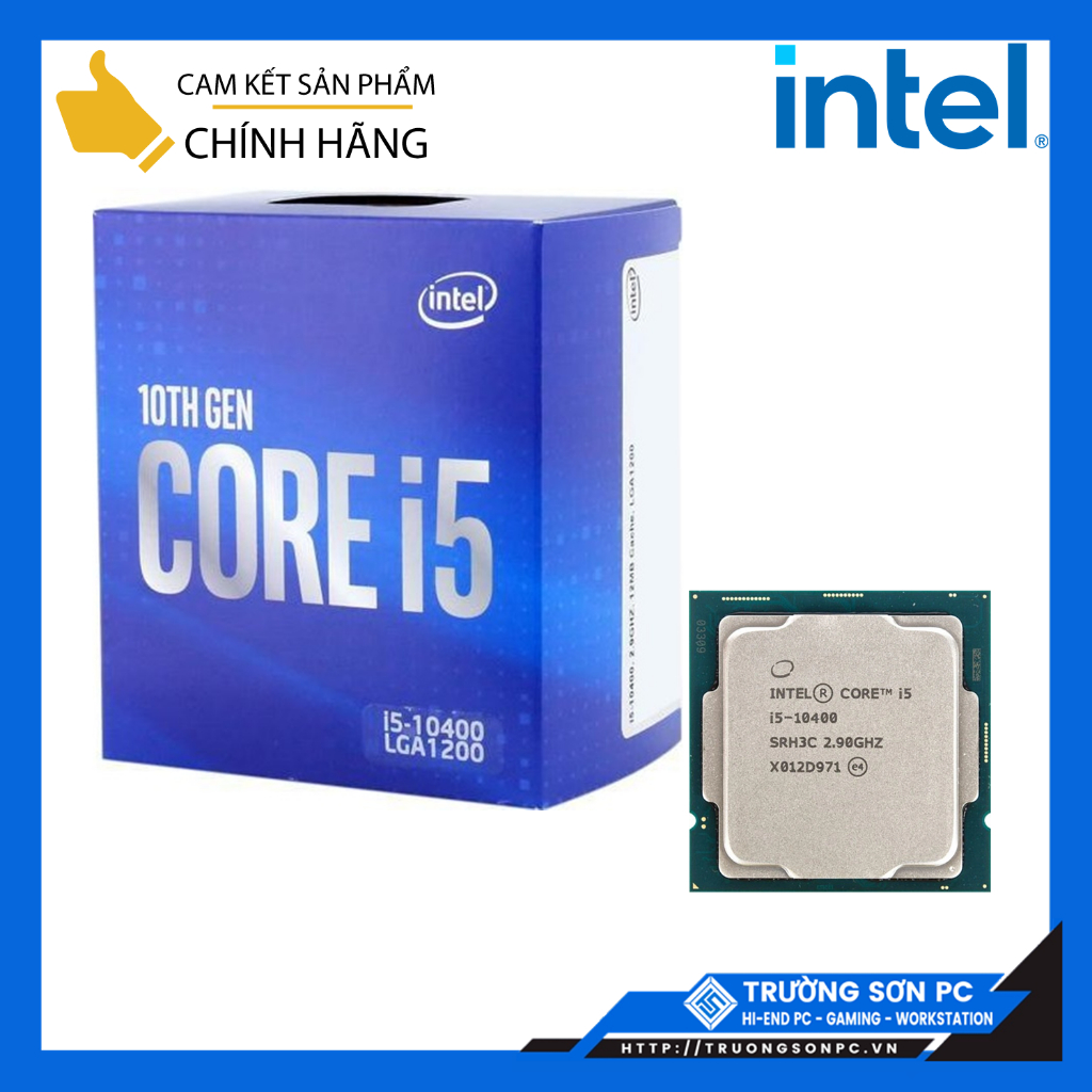 CPU Intel Core i5 10400 (2.9GHz turbo up to 4.3Ghz, 6 Cores 12 Threads, 12MB Cache, 65W) | Full Box Chính Hãng