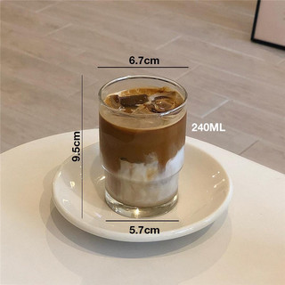 Cốc cafe thuỷ tinh 2 tầng Union Thái lan 210ml