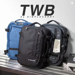 Balo Du Lịch/ Cặp Laptop 15.6'' Simplecarry TWB - Ngăn chứa siêu rộng rãi, đeo được nhiều kiểu, chống thấm tốt