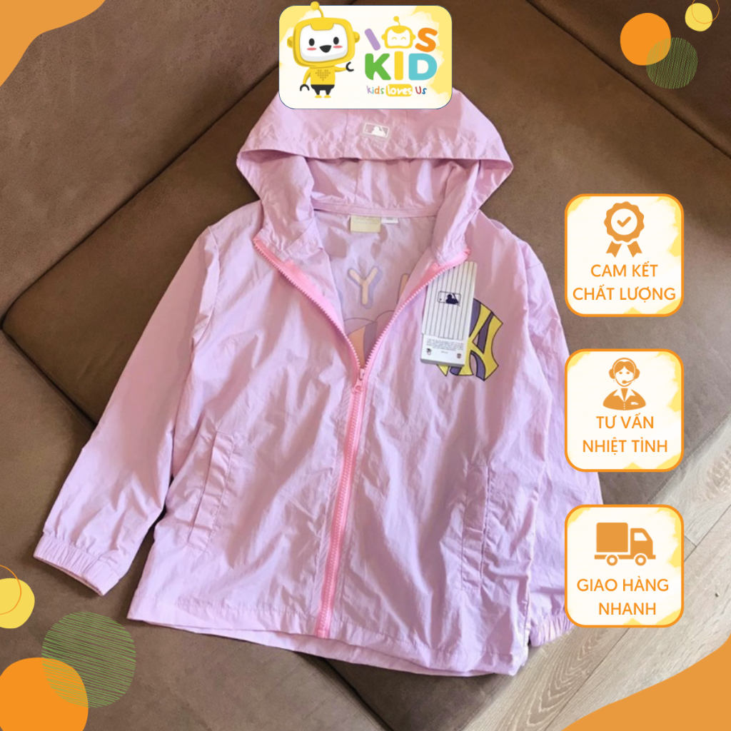 Áo khoác chống nắng chống gió M.L.B cho bé trai bé gái size từ 12-35 cân