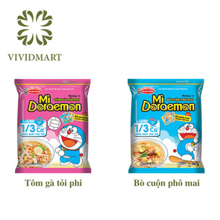 Mì tôm Doraemon gói 62g các vị