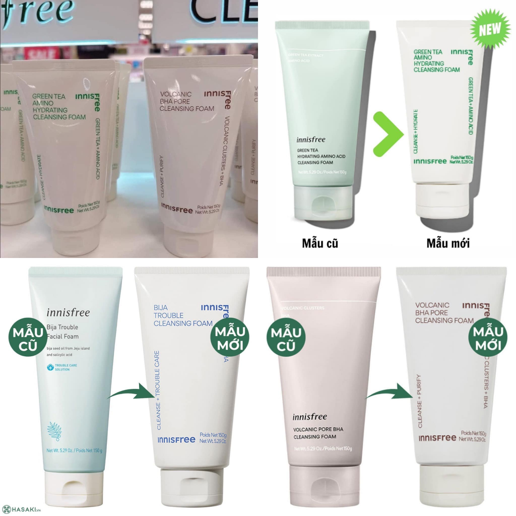 Sữa Rửa Mặt Chuyên Giảm Mụn Innisfree Bija Anti Trouble Facial Foam