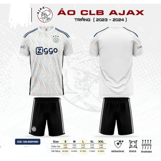 Bộ Đồ Đá Banh CLB Ajax màu Trắng