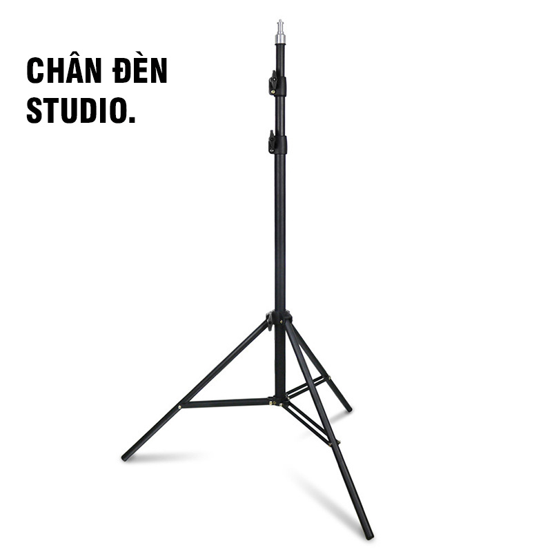 Chân Đèn Studio, Chân Đèn Flash Cho Chụp Ảnh, Quay Phim, Chân Đèn Livestream cao đến 2 mét