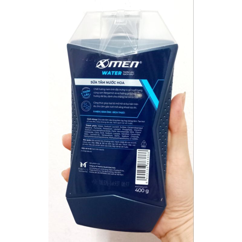 Sữa Tắm XMEN Water Thơm Lâu Sạch Sâu 400G