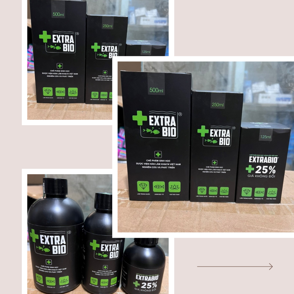 Men Vi Sinh Extra Bio làm trong nước bể cá - ExtraBio cao cấp cho cá cảnh