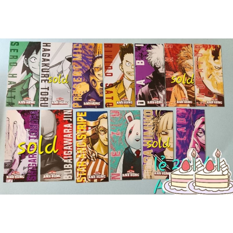 Bookmark học viện siêu anh hùng ấn bản Kim Đồng lẻ