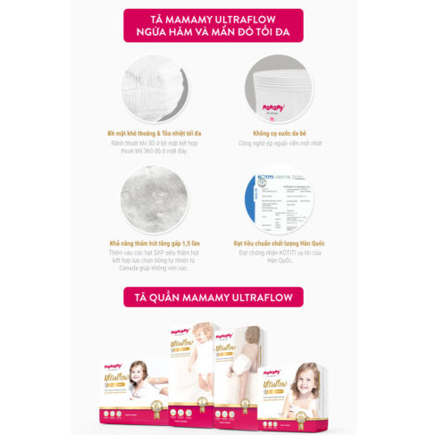 Túi 3 miếng tã quần Mamamy Ultraflow size 9 -13kg