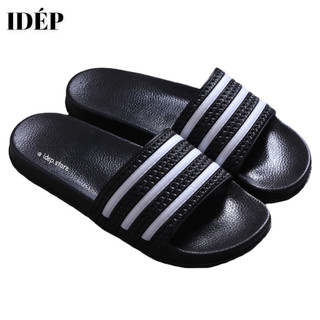 Dép nam nữ quai ngang siêu nhẹ sọc đen trắng