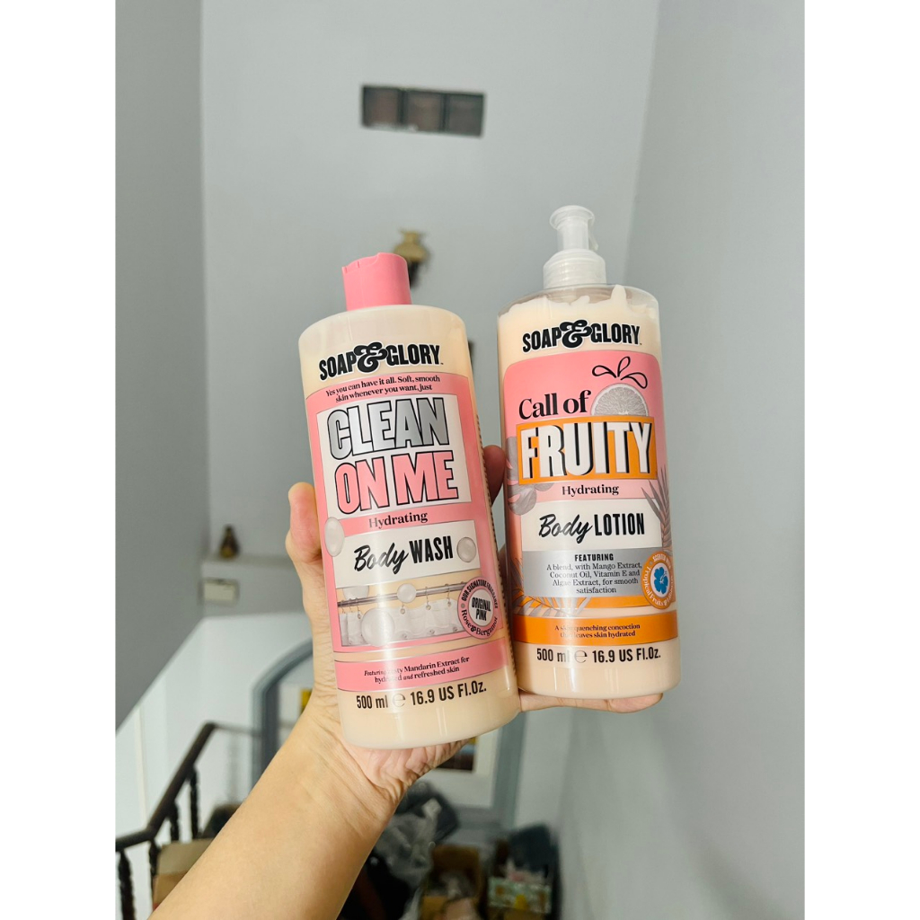 [FULLSIZE 500ML – VERSION THAILAND] SỮA TẮM VÀ LOTION DƯỠNG DA SOAP AND GLORY THE RIGHTERIOUS AND CALL OF FRUITY