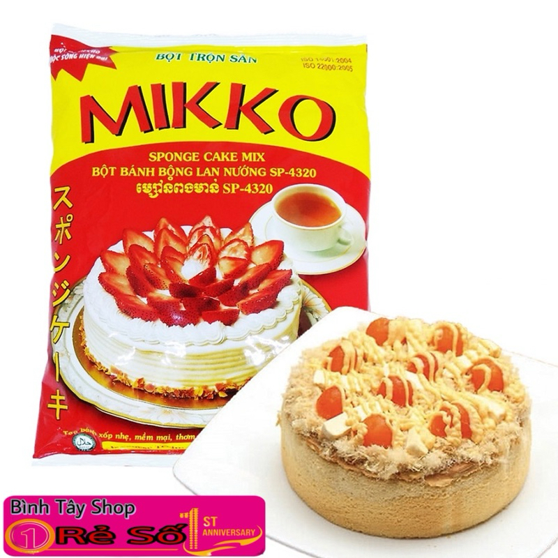 Bột bánh bông lan nướng MIKKO