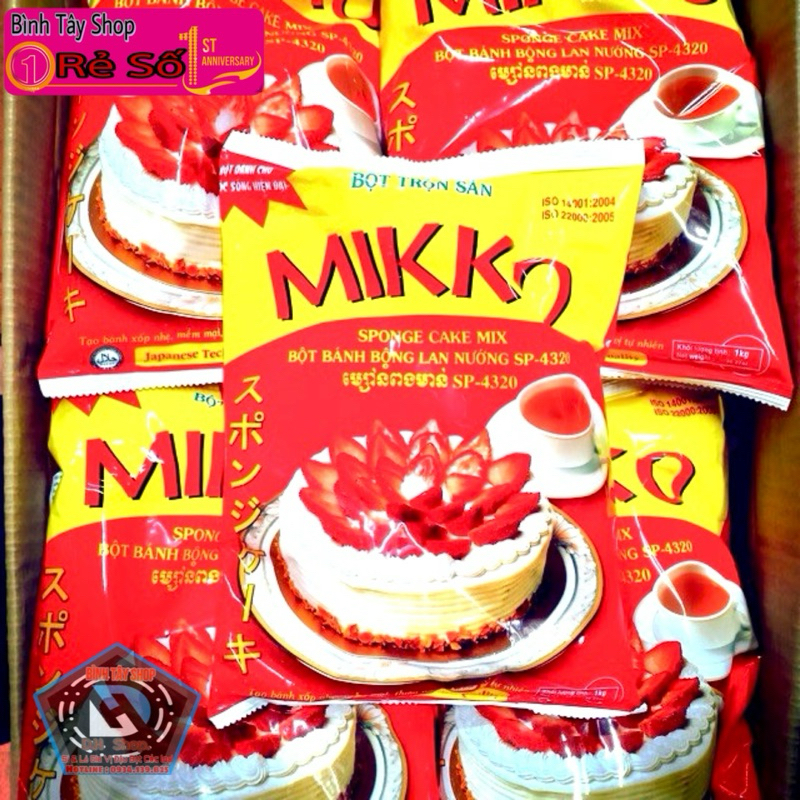 Bột bánh bông lan nướng MIKKO