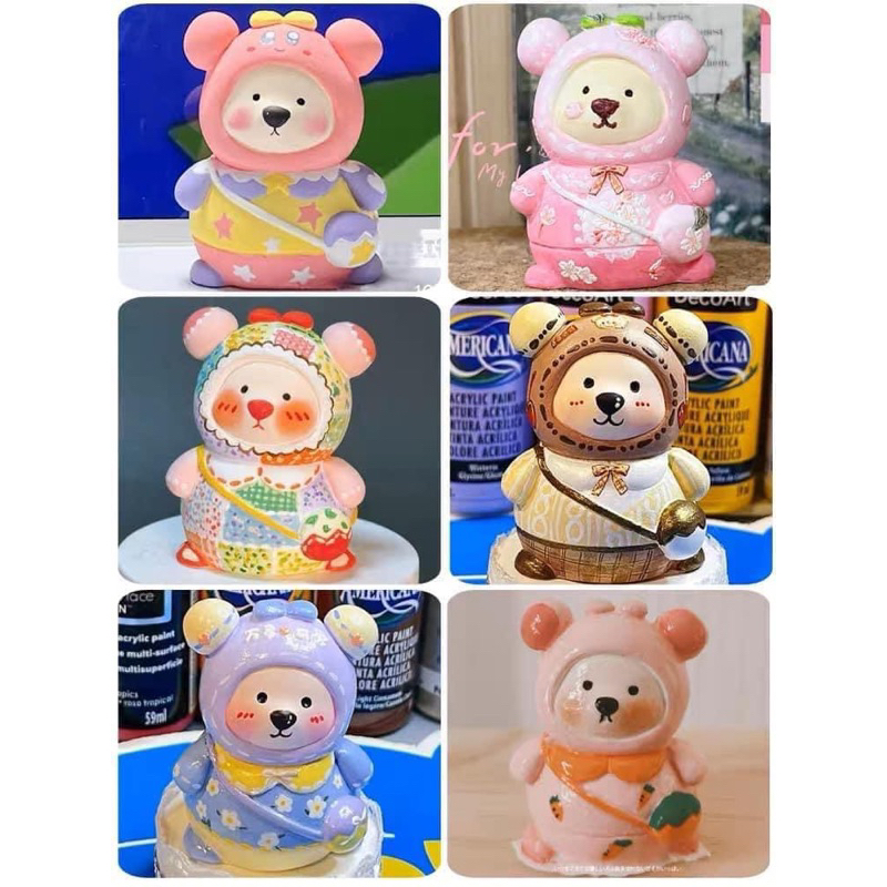 SET 10 TƯỢNG TÔ+ BÚT + MÀU