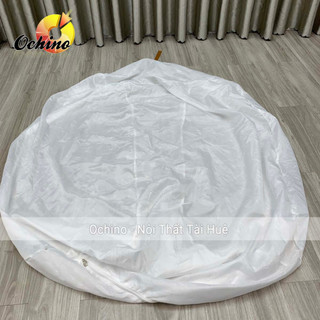 Vỏ lót đựng xốp ghế hạt xốp, ghế lười không kèm xốp, có khóa kéo tiện lợi, bền, không thấm nước
