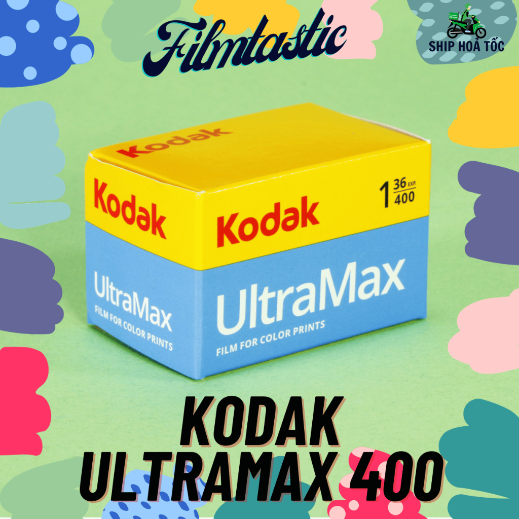 Film Kodak UltraMax 400 36 kiểu - Date xa 2025 - Phim máy ảnh, film 35mm/135 indate