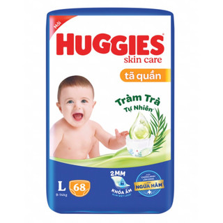 Bỉm - Tã quần Huggies Skin care size L - 68 miếng (Cho bé 9 - 14kg) h