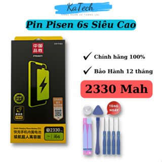  Pin Pisen cho ip 6s dung lượng siêu cao 2330 Mah 