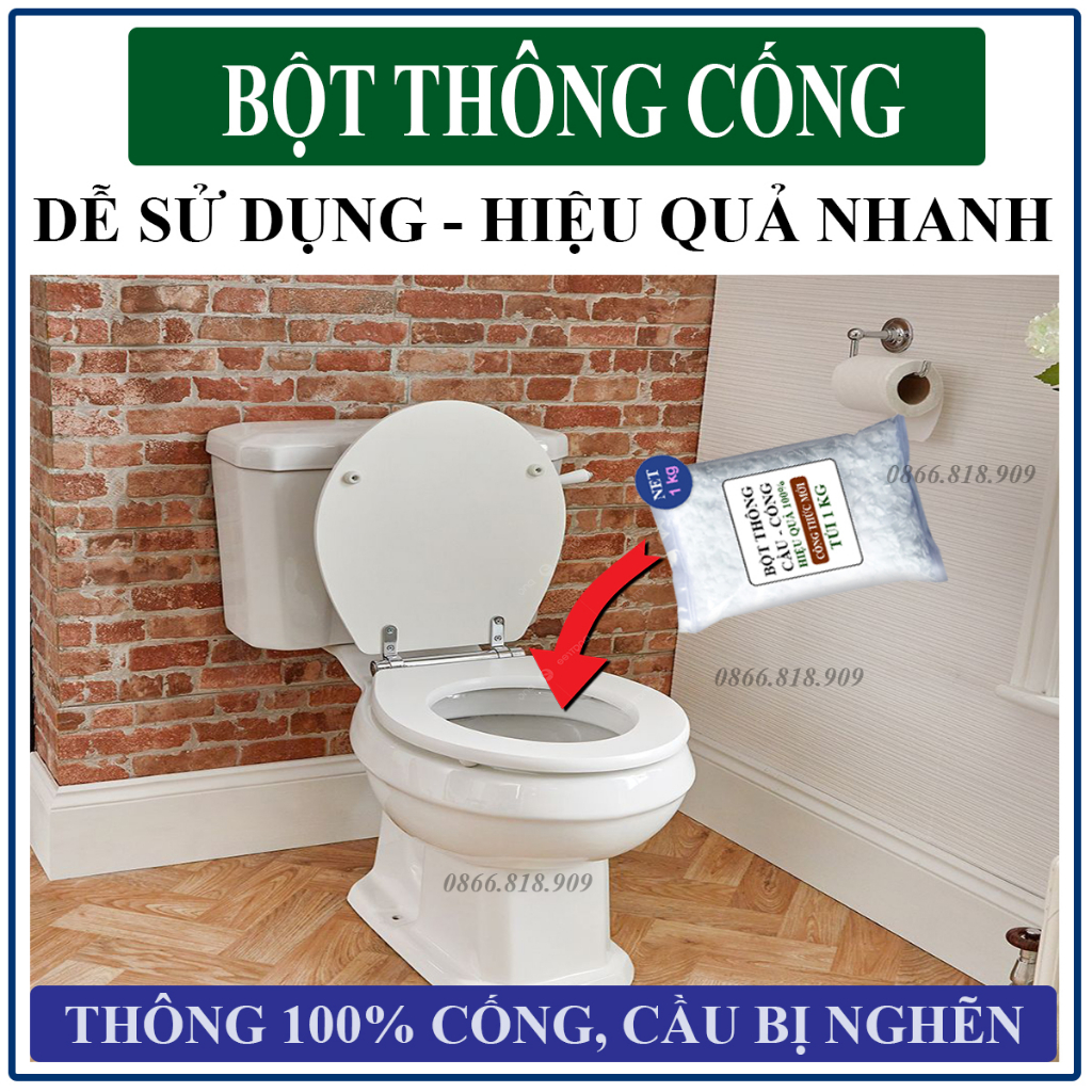 Bột Thông Công Chống Tắt Bồn Cầu 1 Kg