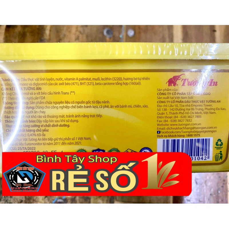 BƠ TƯỜNG AN HỘP 800G Hàng Cty Chính Hãng Date mới