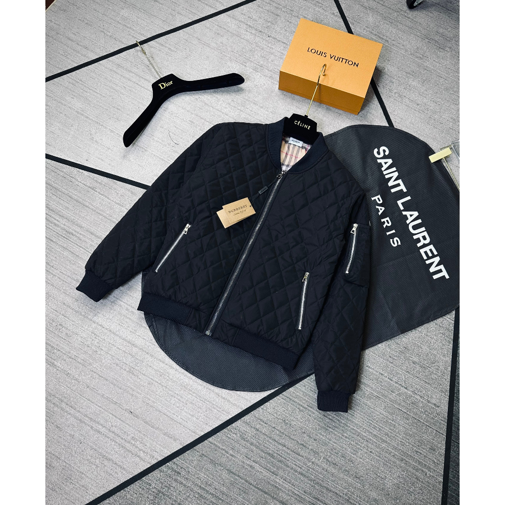 Áo Khoác Bê Bê Rờ 3 Lớp Trần Bông Bản Siêu Cấp Khóa Tay Hot Trend