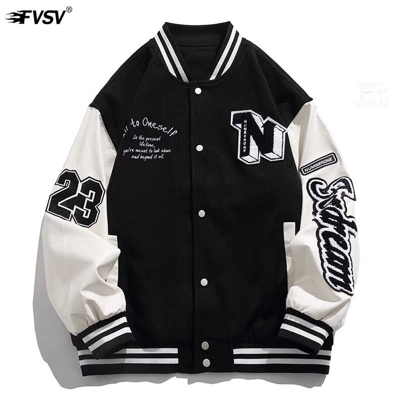 Áo khoác Bomber nam nữ  nỉ cotton N.23