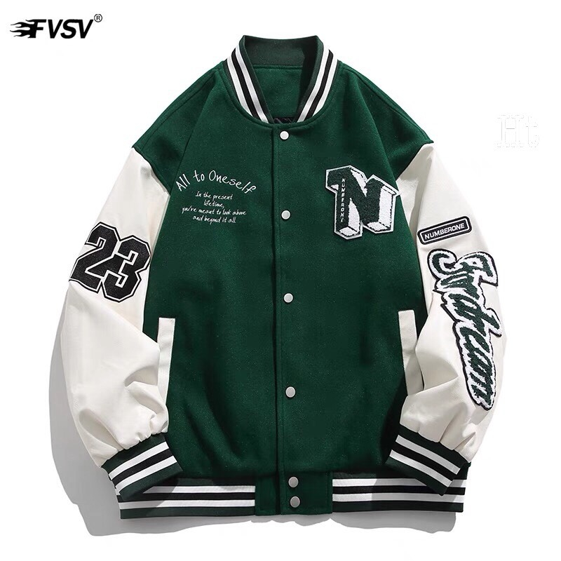 Áo khoác Bomber nam nữ  nỉ cotton N.23