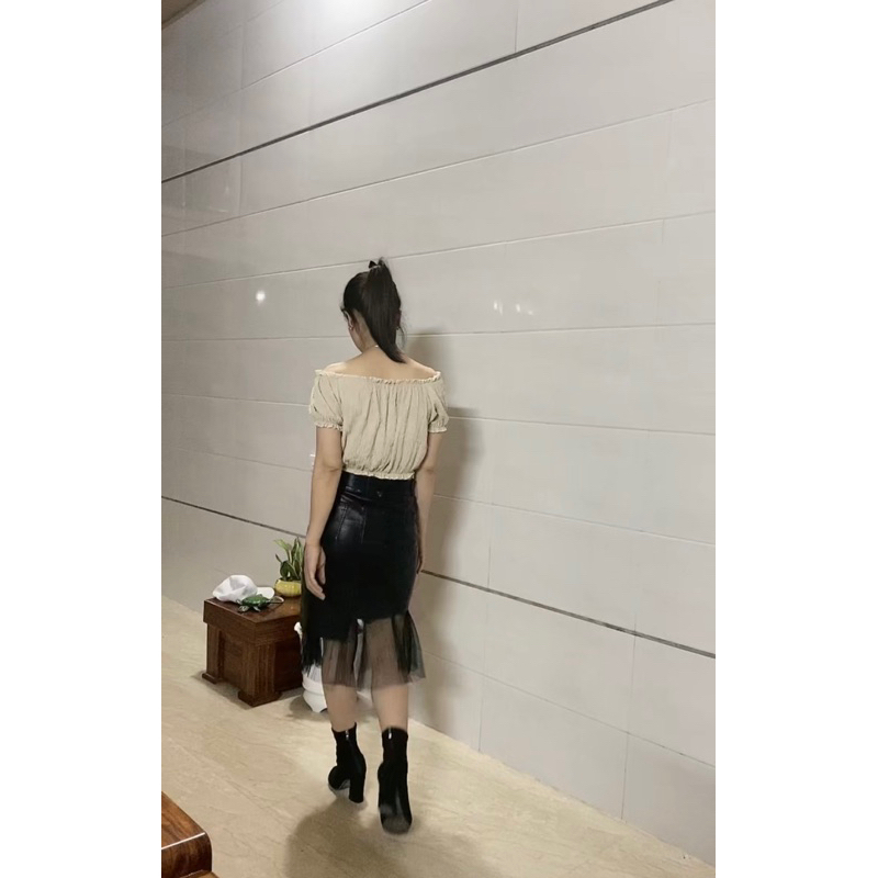 Chân váy da body dáng dài tuyển chọn