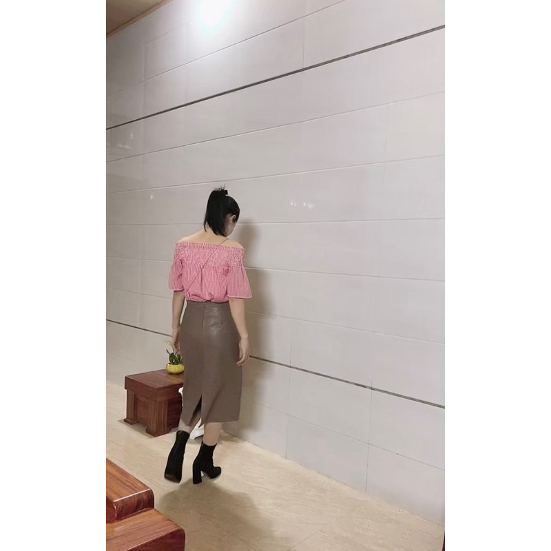 Chân váy da body dáng dài tuyển chọn