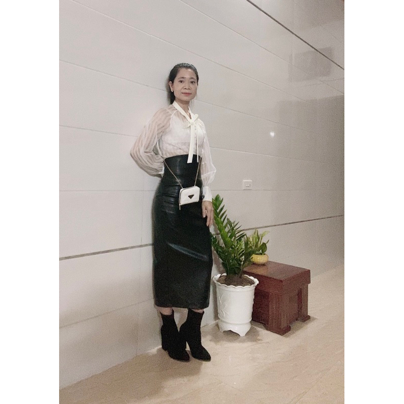 Chân váy da body dáng dài tuyển chọn