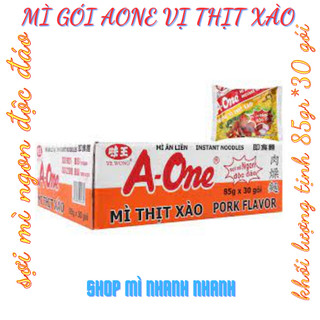 Thùng 30 gói mì aone vị thịt xao 85gr