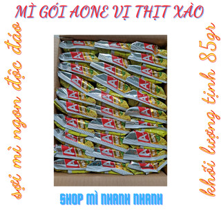 (Freeship)Thùng 30 gói Mì Aone vị thịt xao 85gr