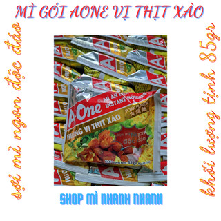 (Freeship)Thùng 30 gói Mì Aone vị thịt xao 85gr